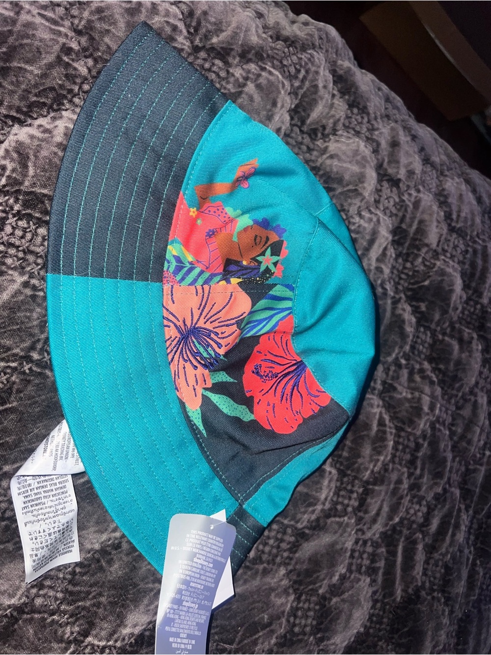 Disney Teal Floral Encanto Bucket Hat